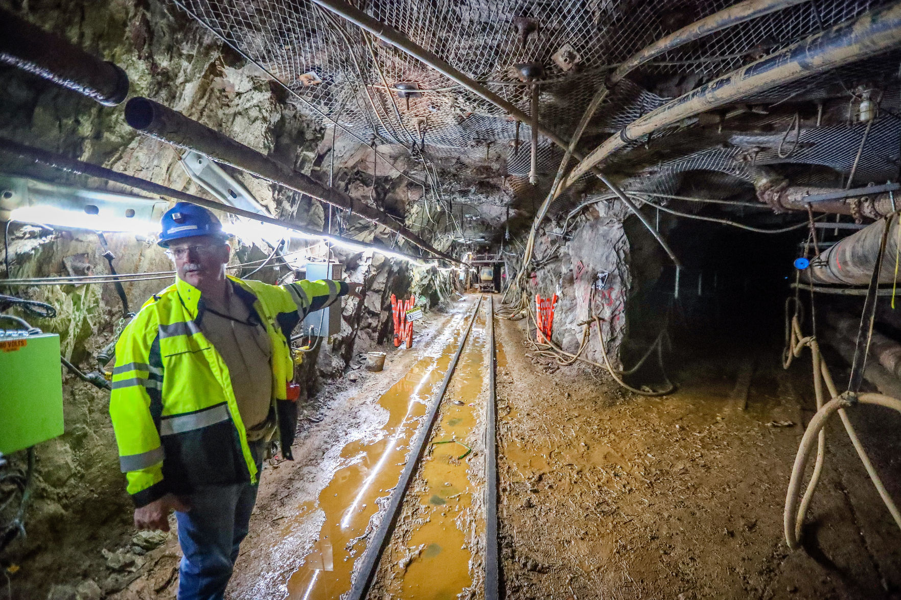 Conveyor site at the Sanford Lab